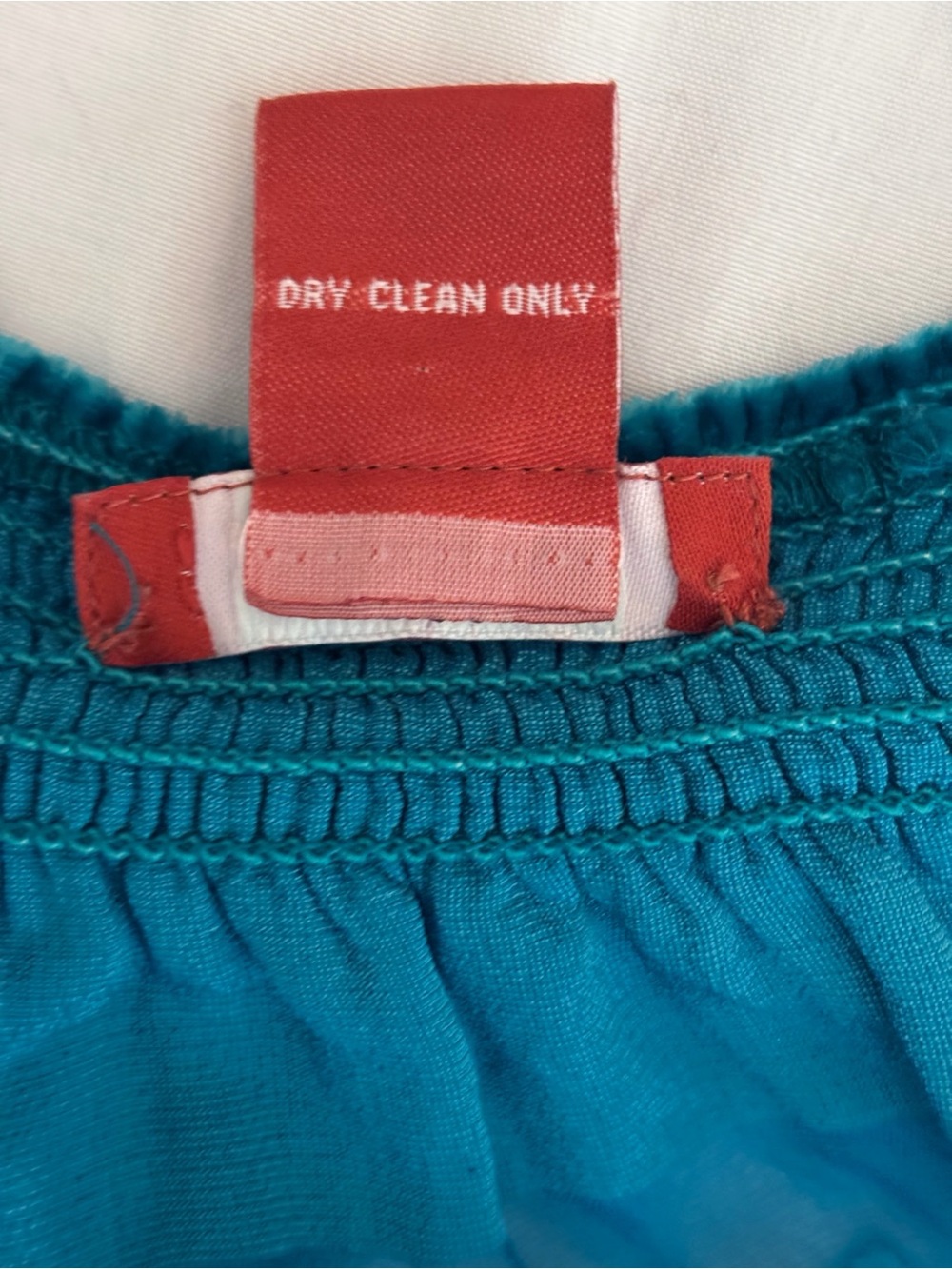 Sundance Teal Velvet Silk Blend Floral Top Large - Picture 5 of 5